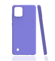 Kvy Realme C11 2021 (RMX3231) Biye Silikon Kılıf (Lila)