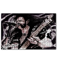 Cakapuzzle Motörhead  Elektrogitar Karikatürize Çizim  Puzzle Yapboz MDF (Ahşap) (500 Parça)