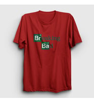 Presmono Unisex Sarı Logo Breaking Bad T-Shirt 185103tt (Kırmızı)