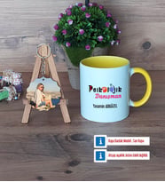 Psikolojik Danışman Kupa Bardak Beyaz ve Fotoğraflı Ahşap Anahtarlık Hediye Psikolojik Danışmana Hediye (Model 7)