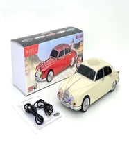 Jaguar Sevenlere Özel Klasik Araba Jaguar Mark II 1967 Model 10W Bluetooth Hoparlör (Bej)