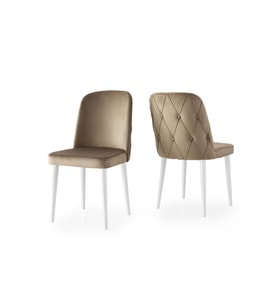 LaLe Modern Yemek Mutfak Sandalyesi 4 Lü Set (KAHVE)