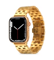 Apple Watch 7/8/9 41mm Kordon Metal Kordon 20 (Gold)