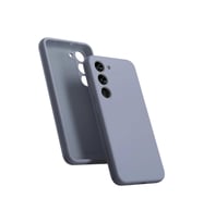 Samsung Galaxy S24 FE Kılıf Kamera Korumalı İçi Süet Dokulu Lansman Tipi Silikon Siyah (Lavanta)