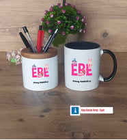 Ebe Kalemlik, Kupa Bardak T Kişiye Özel Hediye (Model 12)