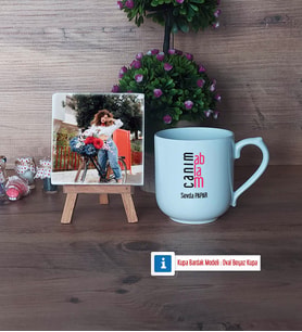 Ablaya Hediye Fotoğraflı Dekoratif Taş, Kupa Bardak Beyaz Hediye (Model 5)