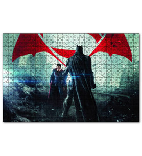 Cakapuzzle  Batman Superman Son Dövüş  Puzzle Yapboz MDF (Ahşap) (255 Parça)