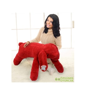 100 Cm Hamile ve Emzirme Yastığı Tavşan (%100 Yerli) (Kırmızı)