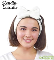 Kendin Tasarla Dailing Spa Fiyonklu Saç  - Makyaj  Bandı (Beyaz)