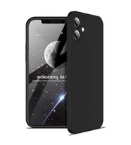 Apple iPhone 12 Mini Kılıf Zore Ays Full Koruma Kılıf (Siyah)