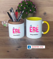 Ebe Kalemlik, Kupa Bardak T Kişiye Özel Hediye (Model 10)