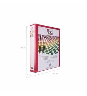 FİRMA EVRAK SUNUM KLASÖRÜ A4 PVC 5 CM 4 HALKALI (350 YAPRAK) 27,5X32 CM (Kırmızı)