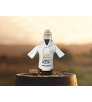 BK Gift Kişiye Özel Mini Beyaz İçki Şişesi Tişörtü , Ev Bar Dekoru, Viski, Şarap, Votka, Rakı Şişesi Tişörtü, Ev Barı (Model 8)