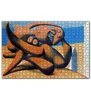 Cakapuzzle Figure At The Seaside, 1931 by Pablo Picasso  Puzzle Yapboz MDF (Ahşap) (500 Parça)