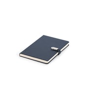 Termoderi Kapaklı 16 GB USB'li Defter ( 13 x 21 cm ) (Lacivert)