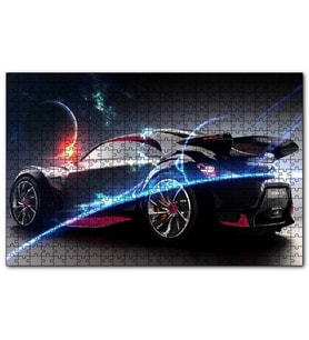 Cakapuzzle Elektrikli Citroen Survolt ve Gezegenler  Puzzle Yapboz MDF (Ahşap) (1000 Parça)