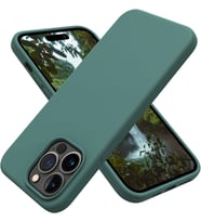 İphone 15 Uyumlu İçi Kadife Süet Yumuşak  Liquid Silikon Lansman Kılıf (Açık Yeşil)