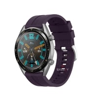 Samsung Galaxy Watch 46mm R800 – Watch 3 45mm R840 22mm Uyumlu NovaGT Supreme Silikon Kordon (Mor)