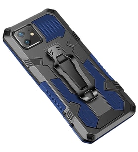 Apple Iphone 12 Mini 5,4 inç Zırh Tank Kılıf Yüksek Koruma (Mavi)