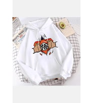 Süper Dragon Ball Kapşonlu Sweatshirt (Beyaz)