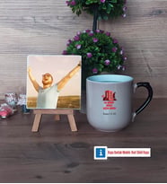 Asker Hediyesi Fotoğraflı Dekoratif Taş, Kupa Bardak Beyaz Hediye (Model 10)