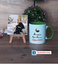 Arapça Öğretmeni Fotoğraflı Dekoratif Taş, Kupa Bardak Beyaz Hediye Öğretmenler Günü Hediyesi (Model 14)