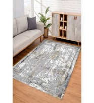 Dijital Kaymaz Taban Yıkanabilir Renkli Salon Halısı Mutfak Halısı Yolluk ND-SM-7 (Gri)