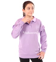 Toontoy Kız Çocuk Nakışlı Sweatshirt (Lila)