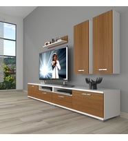 Decoraktiv Eko 5200D Slm Tv Ünitesi Tv Sehpası (Beyaz - Ceviz)