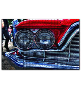 Cakapuzzle  Klasik Araba Far Detay Görseli  Puzzle Yapboz MDF (Ahşap) (1000 Parça)