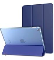 Apple iPad 5. Nesil 6. Nesil 9.7 Kılıf PU Deri Smart Standlı Case A1822 A1823 A1 (Lacivert)