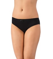 5 Adet Lüx Drm Buket Bayan Bikini Külot Slip Renk Seçenekli 036 (Siyah)