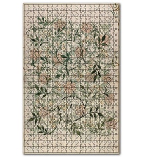 Cakapuzzle Yeşil Yapraklar ve Çiçekler Gravür Puzzle Yapboz MDF (Ahşap) (255 Parça)