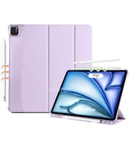 Apple iPad Pro 11 3./4. Nesil M2 Kılıf Flip Cover Kalem Bölmeli PC Case 2020-202 (Lila)
