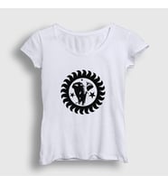 Presmono Kadın Sarı Logo Brand New Heavies T-Shirt 490492tt (Beyaz)