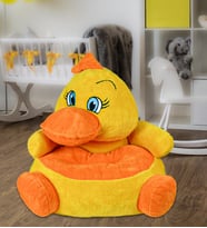 Özgüner Oyuncak Ördek Pelüş Bebek Çocuk Koltuğu (%100 Yerli) (Sarı)
