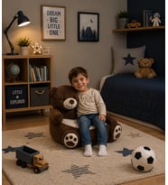 Ayıcık Ayı Bebek Çocuk Koltuğu (%100 Yerli) (Yeşil)