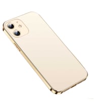 Uyumlu Model Apple iPhone 12 Kılıf Slim 13serisi Orijinal Renk Kapak (Gold)