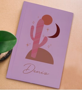 BK Gift Kişiye Özel İsimli Sert Kapaklı Lila Defter, Arkadaşa Hediye, Yeni İş Hediyesi, Anı Defteri, Doğum Günü Hediyesi (Model 11)