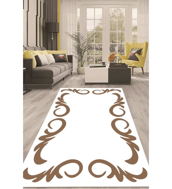 Dijital Kaymaz Taban Yıkanabilir Modern Renkli Salon Halısı Mutfak Halısı Yolluk ND-HT-866 (Çok Renkli)