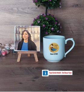 Öğretmenler Günü Hediyesi Fotoğraflı Dekoratif Taş, Kupa Bardak Beyaz Hediye (Model 5)