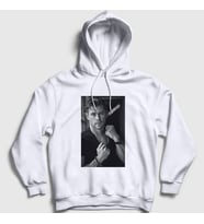 Presmono Unisex Beyaz Grayscale Chris Hemsworth Kapüşonlu Sweatshirt 358740tt (Beyaz)