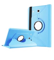 Samsung Galaxy Tab E 9.6 T560 T563 T565 Kılıf 360 Dönebilen Standlı Case (Mavi)