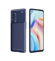 Oppo Reno 4 Pro 5G Kılıf Zore Negro Karbon Tasarım Silikon Kılıf (Lacivert)