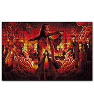 Cakapuzzle  Hellboy ve Cehennem Tebası  Puzzle Yapboz MDF (Ahşap) (1000 Parça)