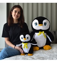 SEVDAM HEDİYELİK 50 cm Penguen Sevgiliye Özel (Siyah)
