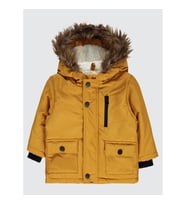 Civil Baby Erkek Bebek Kapüşonlu Mont 6-18 Ay Hardal (Hardal)