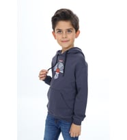Toontoy Erkek Çocuk Baskılı Sweatshirt (Füme)