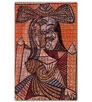 Cakapuzzle Seated Woman, 1938 by Picasso Puzzle Yapboz MDF (Ahşap) (1000 Parça)