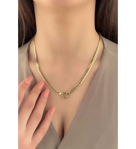 Fiyonk Kuyumculuk 14 Ayar Altın İtalyan Balıksırtı 5.10 mm (Rose)